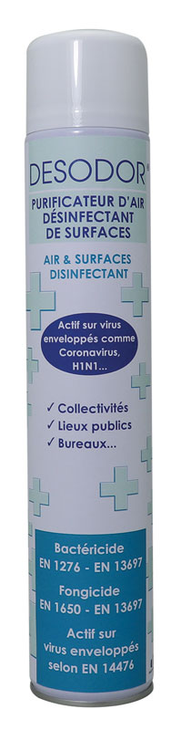 PURIFICATEUR DESINF. D'AIR ET SURFACES DESODOR 750ML