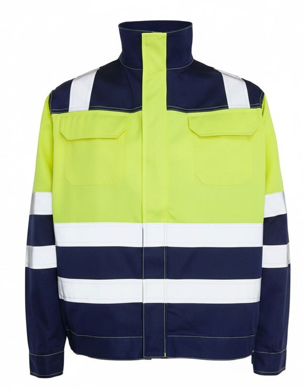 BLOUSON SUNER 2 MULTIRIQUE HI-VIZ MARINE-JAUNE FLUO T.L