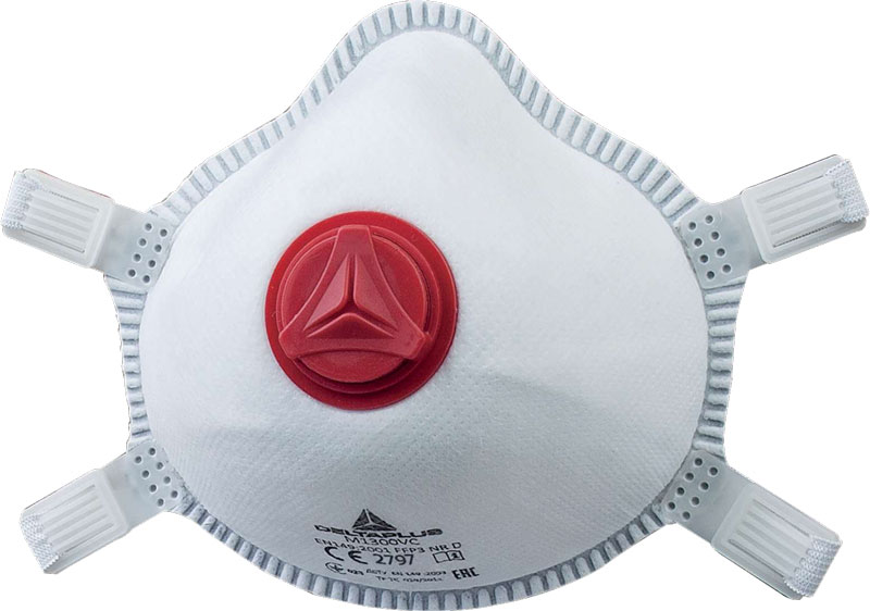 MASQUE FFP3 COQUE A VALVE M1300V BTE DE 5 PCS