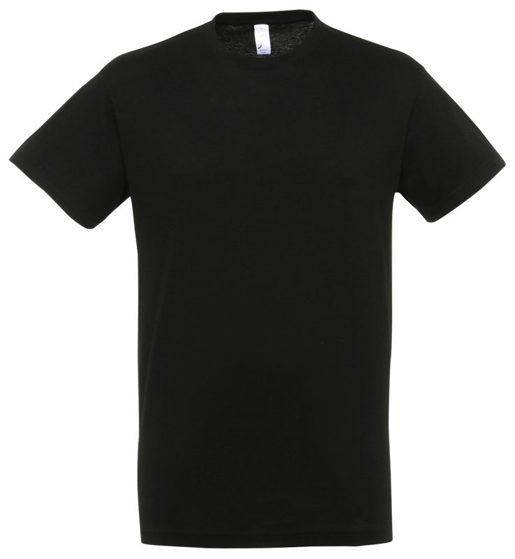 T-SHIRT 100% COTON NOIR T.S