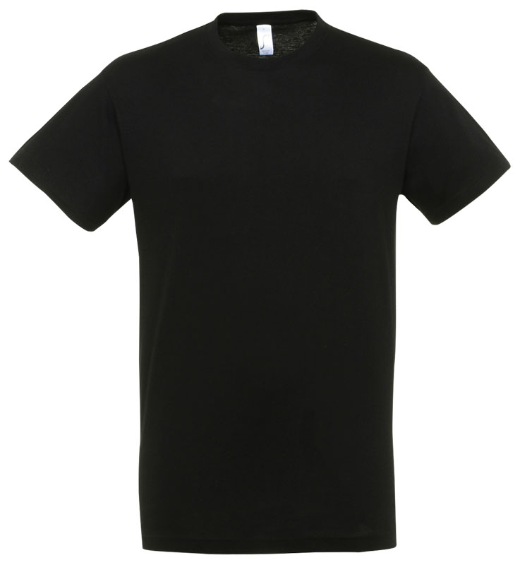 T-SHIRT 100% COTON NOIR T.M