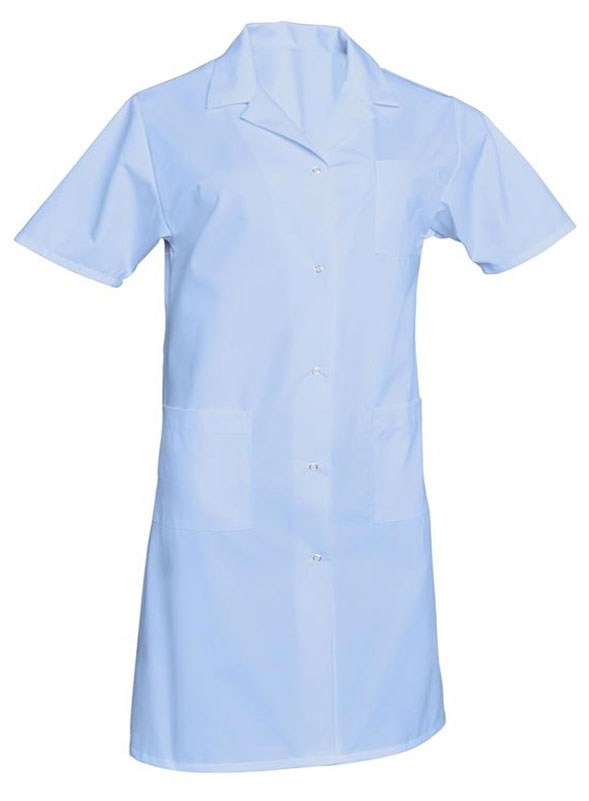 BLOUSE BLEU CIEL M.C T.L (T.3)