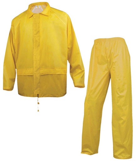 [VEN400JAXL] VESTE-PANTALON DE PLUIE KAWE JAUNE T.XL