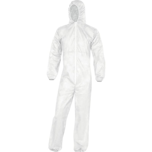 [VPO106BCL] COMBI-CAGOULE BLANCHE USAGE COURT POLYPRO. T.L