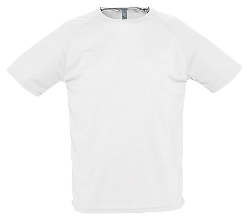 [TSSPORTYBLXL] TEE-SHIRT SPORTY POLYESTER BLANC T.XL