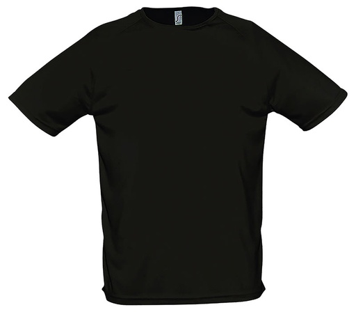 [TSSPORTYNOS] TEE-SHIRT SPORTY POLYESTER NOIR T.S