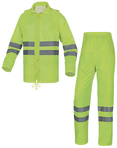 [VEN400LVJAXL] VESTE-PANTALON DE PLUIE JAUNE HI-VIZ JAUNE T.XL