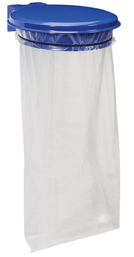 [ROS57957] SUPPORT SAC MURAL 110L COLLECMUR ESS. AVEC COUVERCLE BLEU OUTREMER