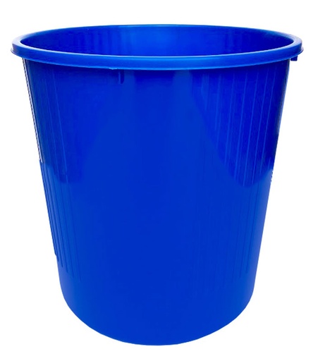 [TAMP125P/B] CORBEILLE PAPIER PLEINE ECOLINE BLEUE 14L