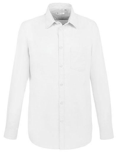 [CHEMBOSTONFITBLL] CHEMISE BLANCHE MANCHE LONGUE BOSTON FIT T.L