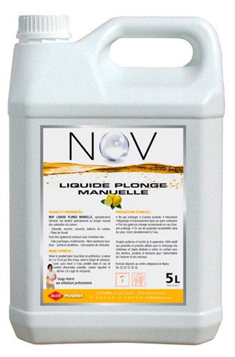 [ELCNOVVA00060] NOV'LIQUIDE PLONGE MANUELLE 5L