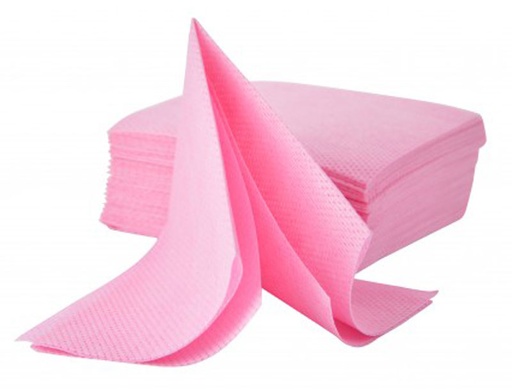 [TAMP192R] LAVETTE NON TISSEES AJOUREE 35X50 CM ROSE PQT DE 25
