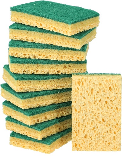 [TAMP376] EPONGE VEGETALE/ABRASIVE GM PQT DE 10 PCS