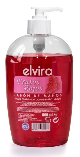 [VINH421500024] SAVON LIQUIDE MAIN ELVIRA FRUITS ROUGES 500ML