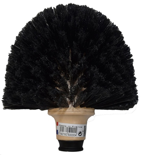 [ROZ50000] TETE DE LOUP VINYL NOIR A VIS FR