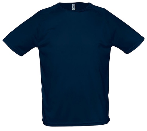 [TSSPORTYBMXXS] TEE-SHIRT SPORTY POLYESTER MARINE T.XXS