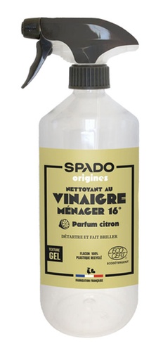 [PV83515002] SPADO VINAIGRE BLANC 16° GEL CITRON ECOCERT 750ML