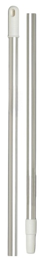 [BT5062] MANCHE ALU.1M40 EMBOUTS BLANC A VIS 