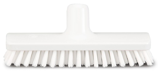 [BT5025] FROTTOIR POLYESTER 25CM FIBRE DUR BLANC ALIM.
