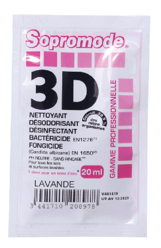 [SICOA20897] NETT.SOL&SURFACE SOPRO.DESINF.3D LAVANDE CT.250 DOSES DE 20ML