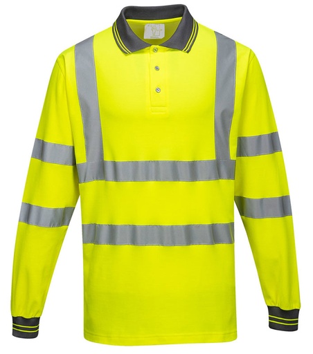 [PWTS271JAXL] POLO M.L CONFORT COTON JAUNE S271 HI-VIZ EN ISO 20471 CL3 T.XL