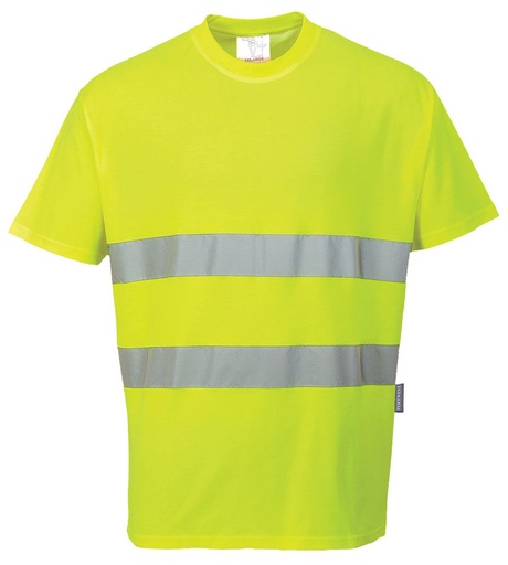 [PWTS172JAS] T-SHIRT CONFORT COTON JAUNE S172 HI-VIZ EN ISO 20471 CL2 T.S