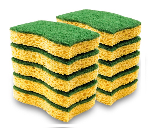 [PRODN511123] EPONGE VEGETALE/ABRASIF NICOL'S ERGONOMIQUE PQT DE 10 PCS