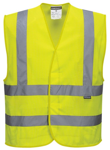 [PWTC370YER2XL/3XL] GILET HI-VIS MESHAIR C370 EN ISO 20471 CL2 JAUNE T.2XL/3XL