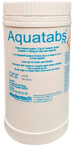 [AQUATABS] AQUATABS 2.5GR POT DE 220 COMPRIMES 
