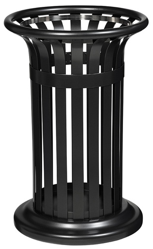 [ROS58063] CORBEILLE 60L TULIPE RONDE A POSER GRIS MANGANESE