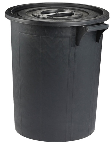 [TAMP736] POUBELLE DE RUE 100L AVEC COUVERCLE 