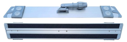 [TAMP856] BALAI TRAPEZE ALU.VELCRO 60CM AVEC FIXE-GAZES