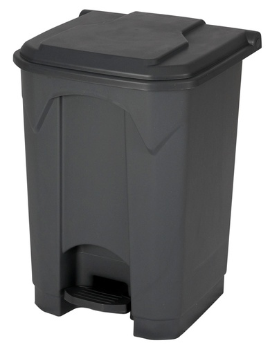 [BAYDUS87GR] POUBELLE GRISE 90L A PEDALE COUVERCLE GRIS