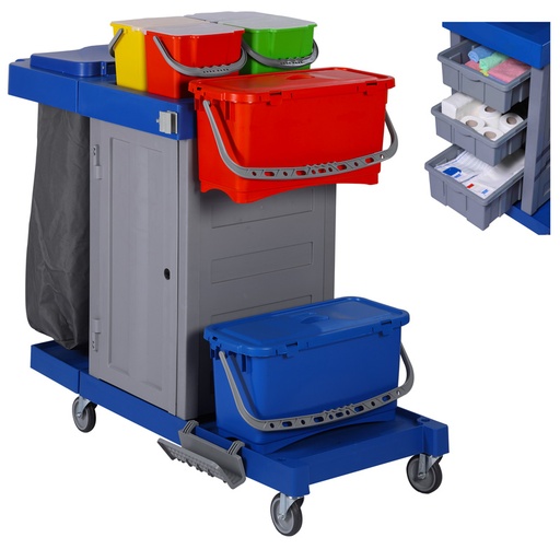 [BAYHOMWE2S] CHARIOT HOPITAL ES60 MULTI-USAGE AVEC SYSTEME DE PRE-IMPREGNATION 