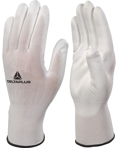 [VE702P09] GANT BLANC TRICOT POLYESTER-PAUME PU VE702P T.09 