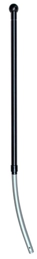 [TAMP708CURV] MANCHE ALU. ERGONOMIQUE A TROU TELESCOP. CURVE 110/170 CM 