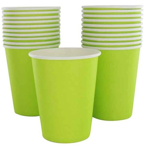 [J02022VA] GOBELET CARTON VERT ANIS 200CC PQT DE 50