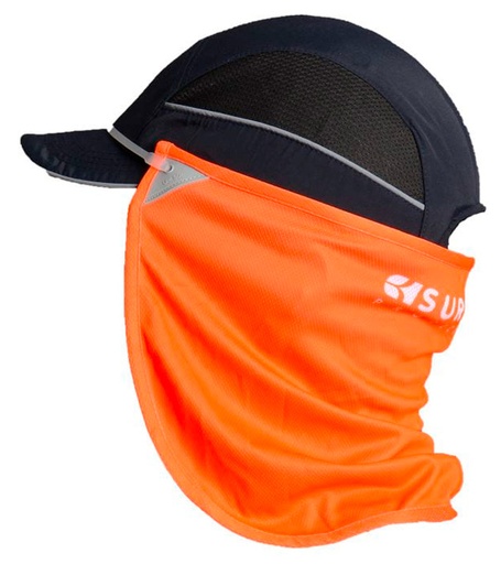 [SURCOOLNESOR] PROTEGE NUQUE ANTI UV50+ ORANGE HV POUR CASQUE ET CASQUETTE
