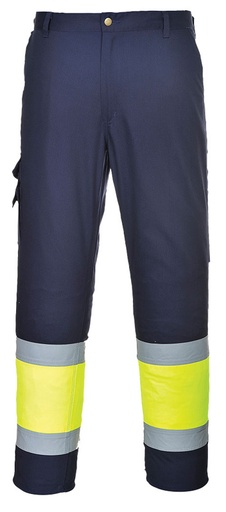 [PWTE049YNRL] PANTALON COMBAT HI-VIZ E049 CL1 MARINE/JAUNE T.L