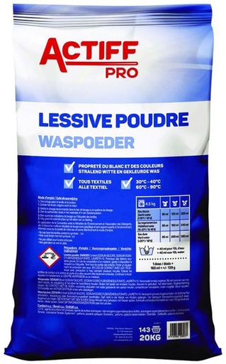 [MCB23093T] LESSIVE POUDRE ACTIFF PRO 20KG