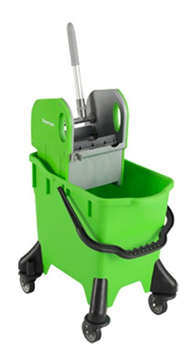 [BAYSST32D] CHARIOT DE LAVAGE SPIDER SINGLE BUCKET 32L AVEC PRESSE A MACHOIRE