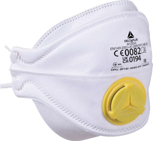 [VM1205VC] MASQUE FFP2 PLIABLE A VALVE M1205V BTE DE 10 PCS