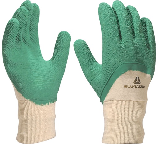 [VLA50009] GANT ENDUIT LATEX TEXTURÉ VERT 3/4 LA500 - POIGNET TRICOT T.09