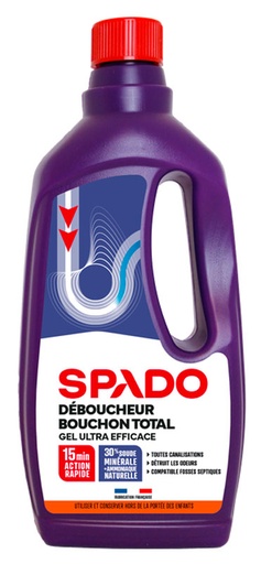 [PV82106701] GEL DEBOUCHEUR SOUDE SPADO BOUCHON TOTAL 1L