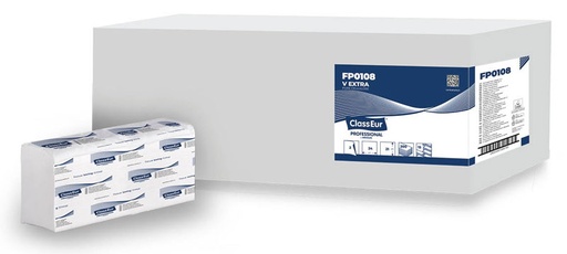 [FP0108] PAPIER FEUILLE A FEUILLE ECOLABEL CT 3000 FEUILLES (15 PQT DE 200F)