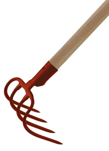 [DIV312] FOURCHE CROC A FUMIER 4 DTS AVEC MANCHE