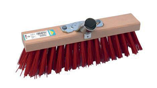 [ROZ630052] BALAI CANTONNIER PVC ROUGE 30 CM CERTIFIÉ FSC
