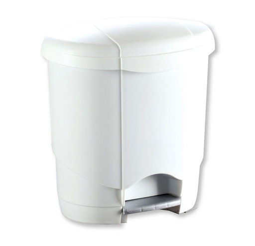[TAMP278] POUBELLE A PEDALE BLANCE LOLLY 18L 