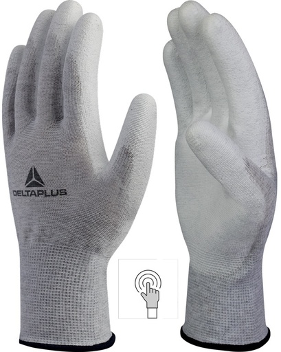 [VVE702PESD10] GANT TRICOTÉ POLY.- P.U - ÉLECTROSTATIQUE ET TACTILE VE702PESD T.10
