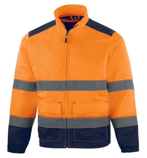 [VM1VE2HVORXL] VESTE HI-VIZ M1VE2HV CL2 ORANGE/MARINE T.XL